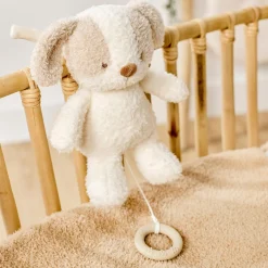 Nattou Peluche musicale Bébé Chien Bouclette Teddy Ecru