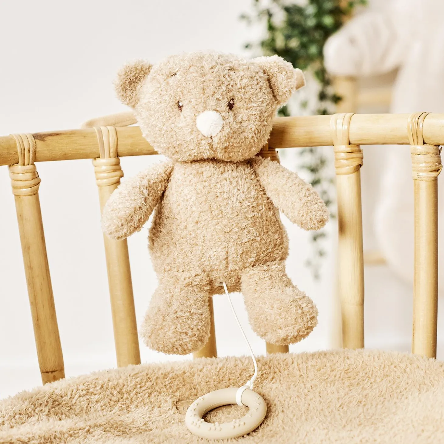 Nattou Peluche musicale Bébé Ours Bouclette Teddy Caramel