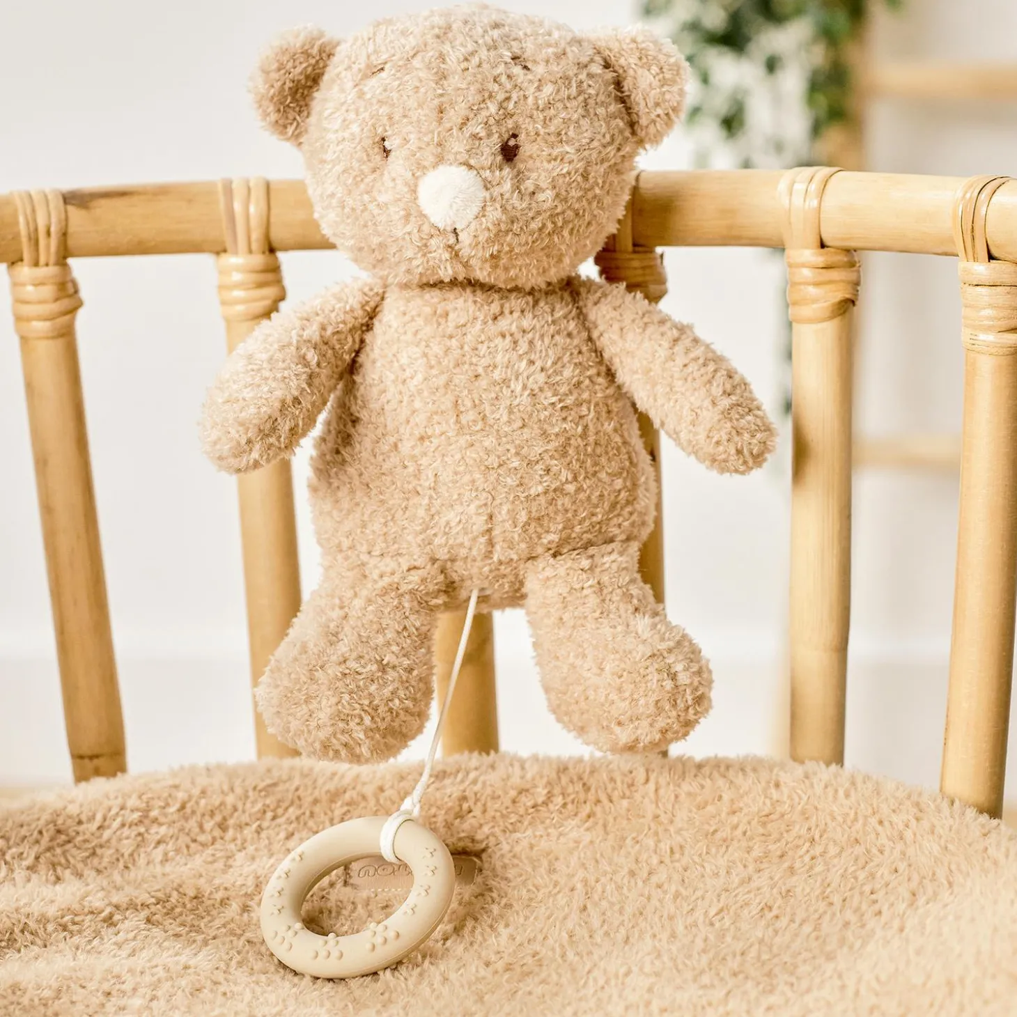 Nattou Peluche musicale Bébé Ours Bouclette Teddy Caramel