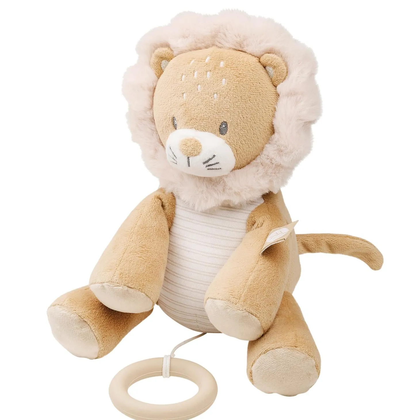 Nattou Peluche musical lion Ernest Beige