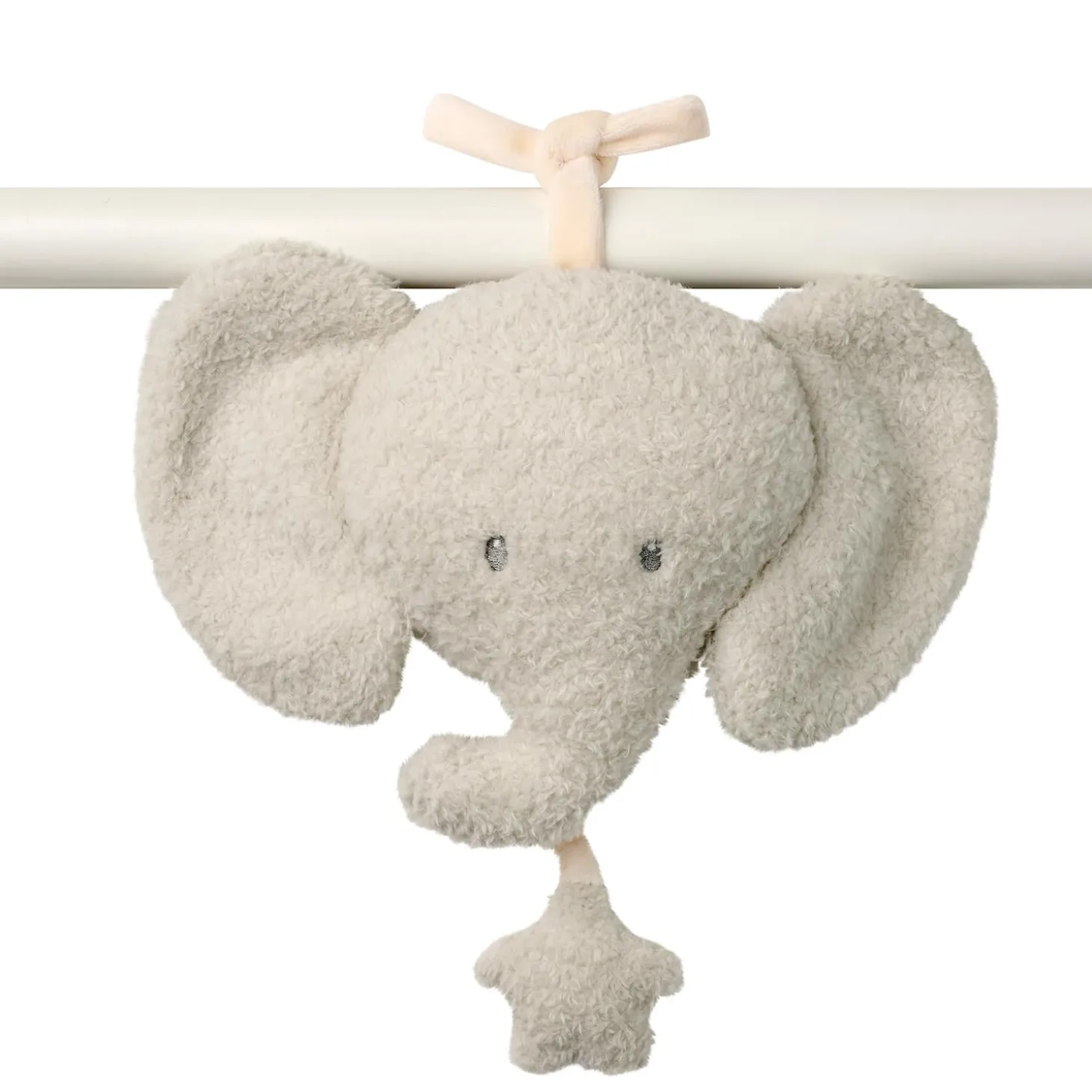 Nattou Peluche musical Teddy Tête Elephant Gris