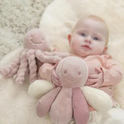 Nattou Peluche Pieuvre activité Lapidou Rose