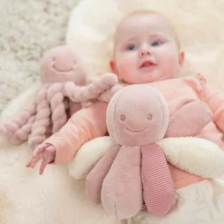Nattou Peluche Pieuvre activité Lapidou Rose