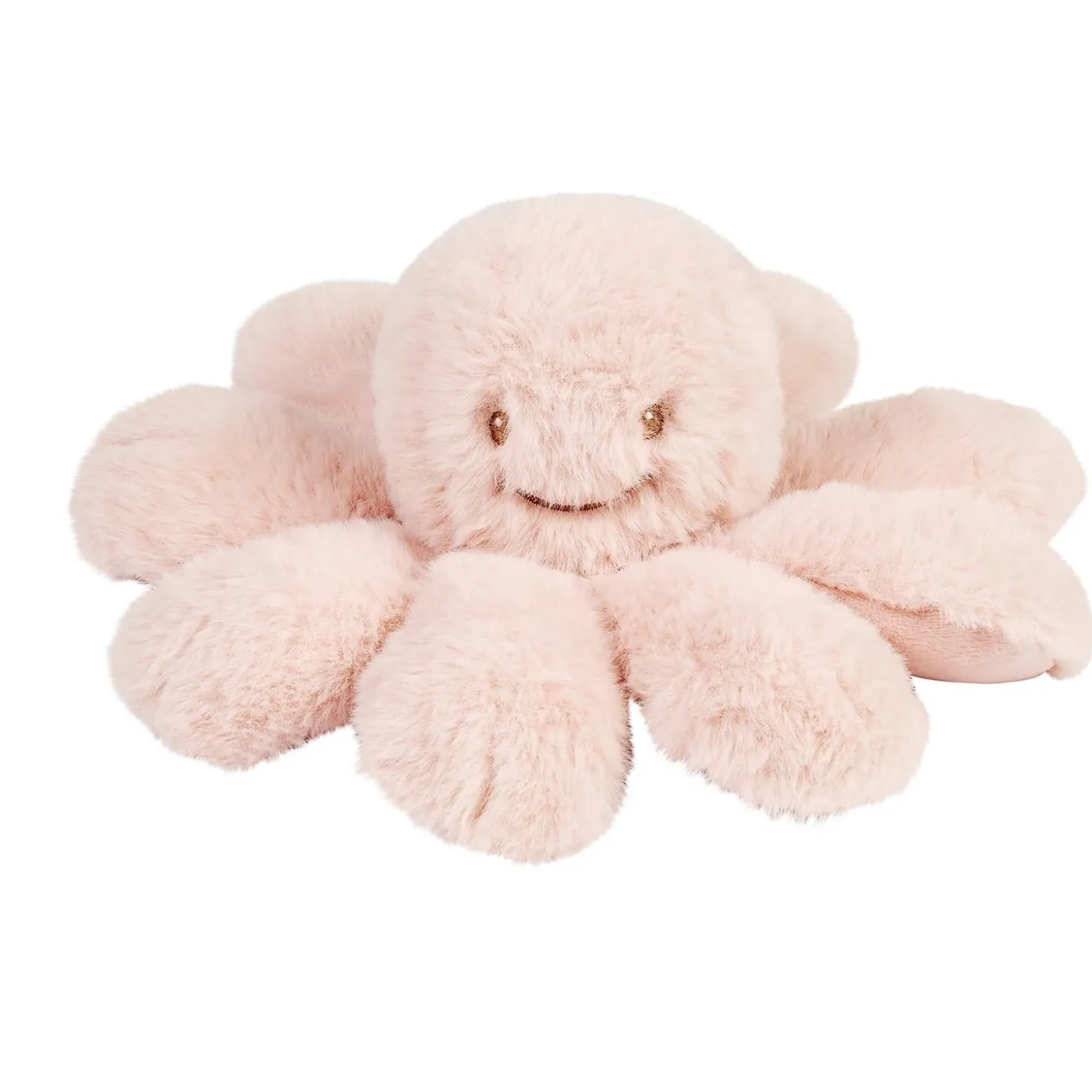 Nattou Peluche Pieuvre hochet longs poils Lapidou Rose poudré
