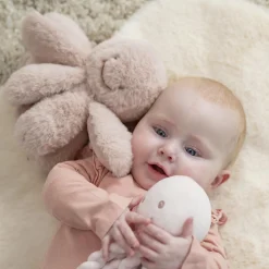 Nattou                    Peluche Pieuvre hochet longs poils Lapidou    Rose poudré