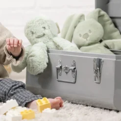 Nattou Peluche Pieuvre hochet longs poils Lapidou Vert tilleul