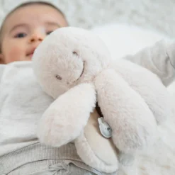 Nattou Peluche Pieuvre hochet longs poils Lapidou Sable