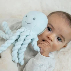 Nattou Peluche Pieuvre Lapidou Bleu ciel
