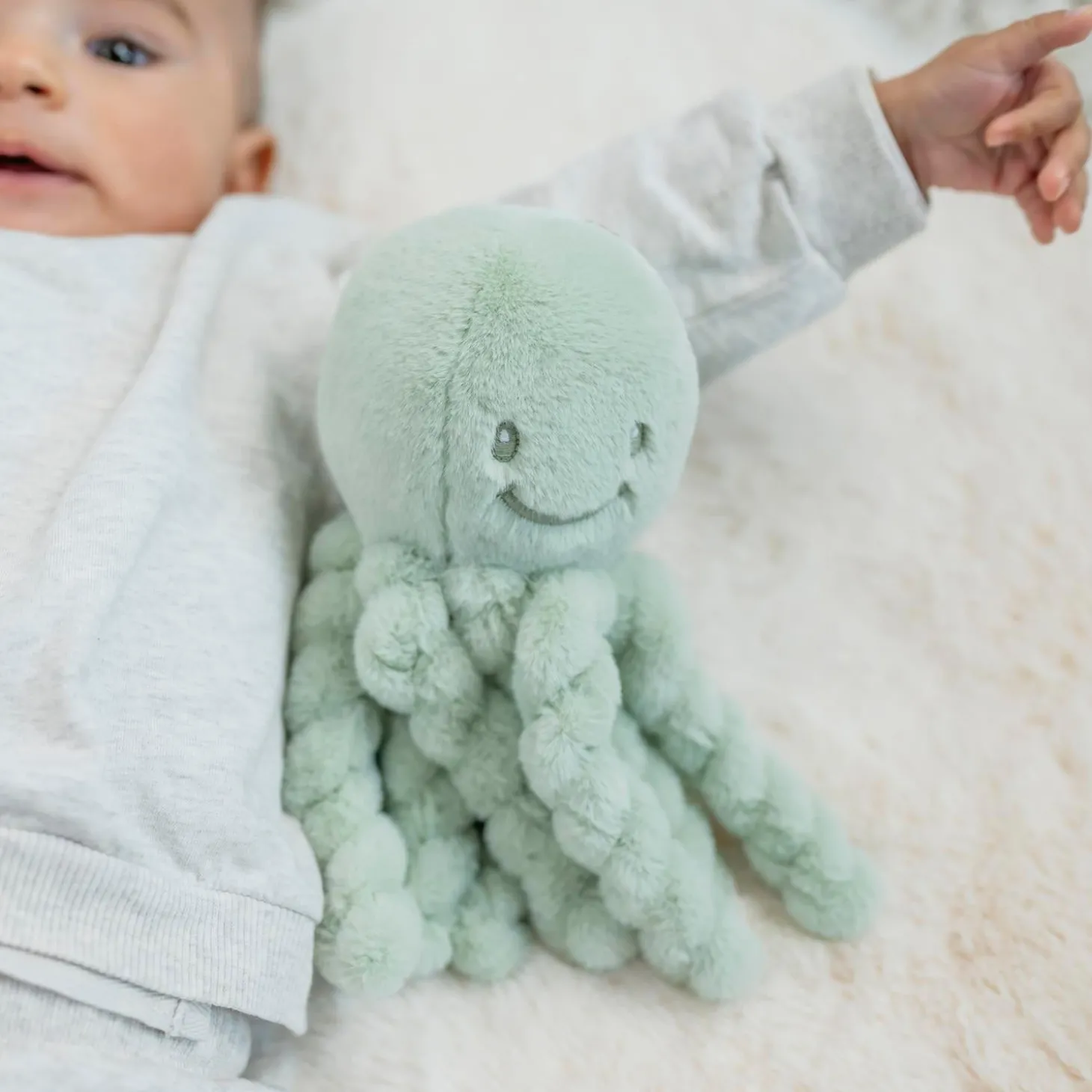 Nattou Peluche Pieuvre Toudous Lapidou Vert tilleul