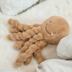 Nattou Peluche Pieuvre Toudous Lapidou Beige ambré