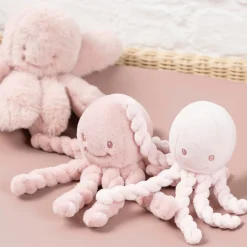 Nattou Peluche Pieuvre Toudous Lapidou Rose poudré