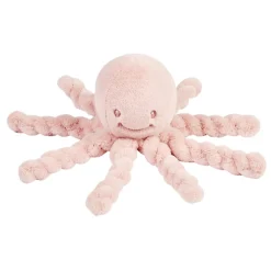 Nattou Peluche Pieuvre Toudous Lapidou Rose poudré
