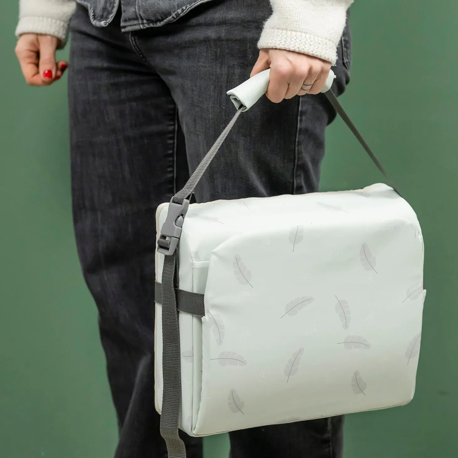 Nattou Réhausseur de chaise plumes Vert 6-36 mois