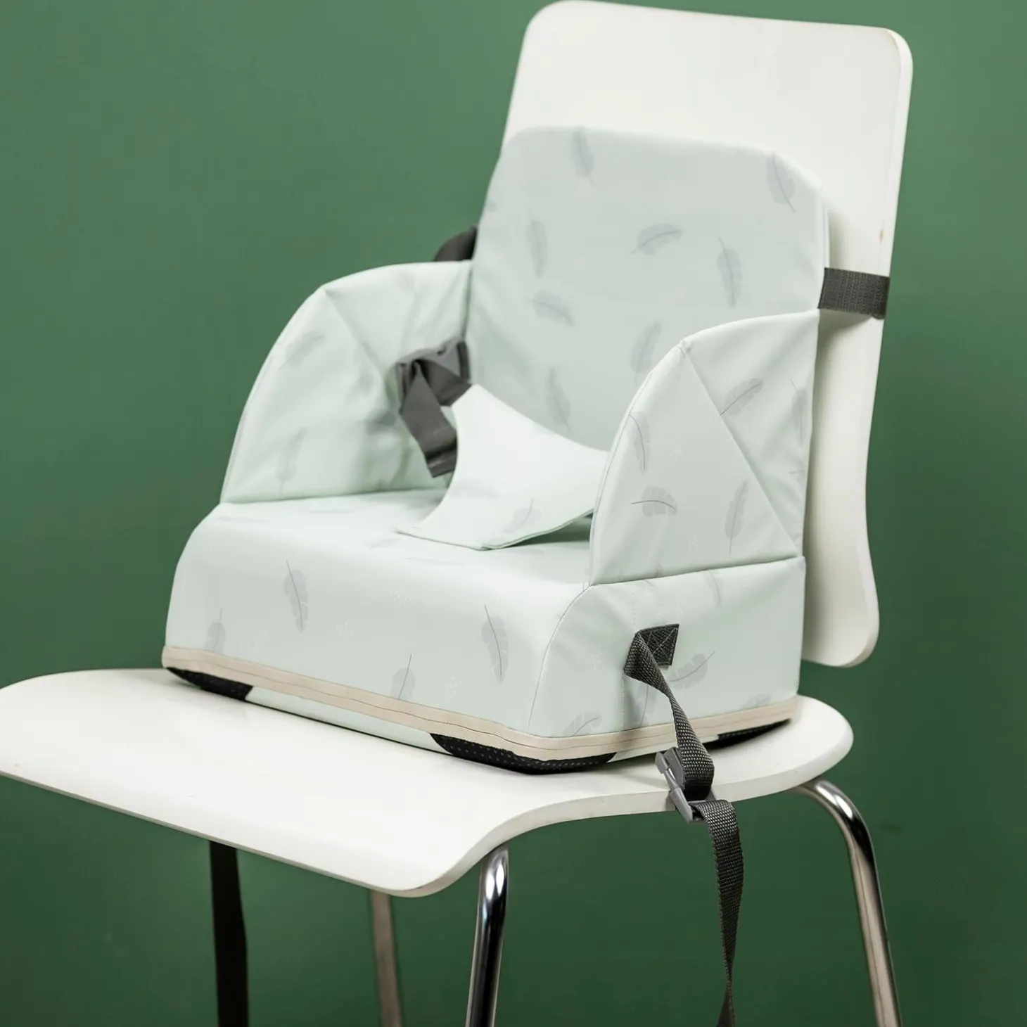 Nattou Réhausseur de chaise plumes Vert 6-36 mois
