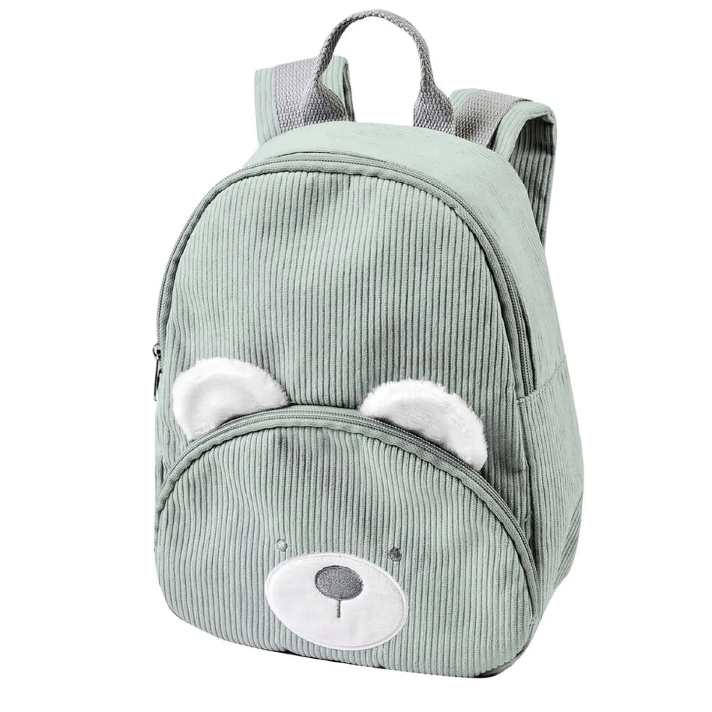 Nattou Sac à dos velours ours Lapidou Vert tilleul