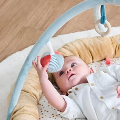 Nattou Tapis pouf d'éveil avec arches Felix et Leo Multicolore