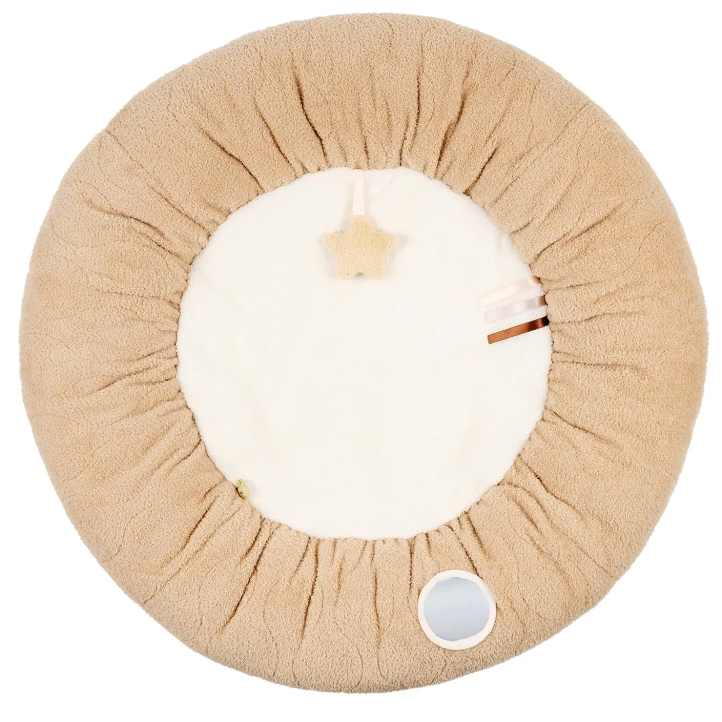 Nattou Tapis Teddy pouf avec arches naturel Beige