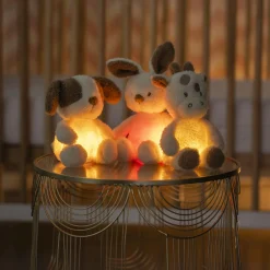 Nattou Teddy Veilleuse Mini Peluche Girafe Bouclette Ecru