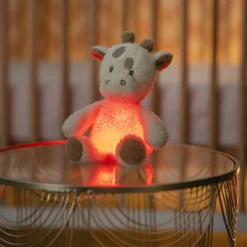 Nattou                    Teddy Veilleuse Mini Peluche Girafe Bouclette    Ecru