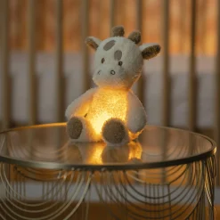 Nattou                    Teddy Veilleuse Mini Peluche Girafe Bouclette    Ecru
