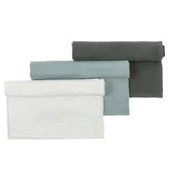 Nattou                    3 tissus lange Axel et Luna    Vert/Blanc            65x65 cm