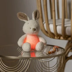 Nattou                    Veilleuse Mini Peluche Lapin Bouclette Teddy    Ecru