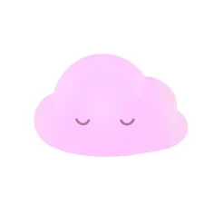 Nattou                    Veilleuse nuage avec télécommande    Blanc