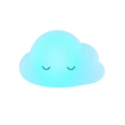 Nattou                    Veilleuse nuage avec télécommande    Blanc