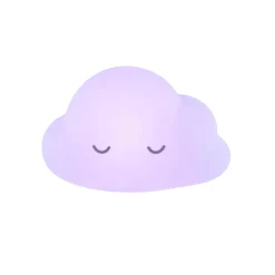 Nattou                    Veilleuse nuage avec télécommande    Blanc