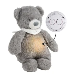 Nattou                    Veilleuse peluche Ours Sleepy    Gris