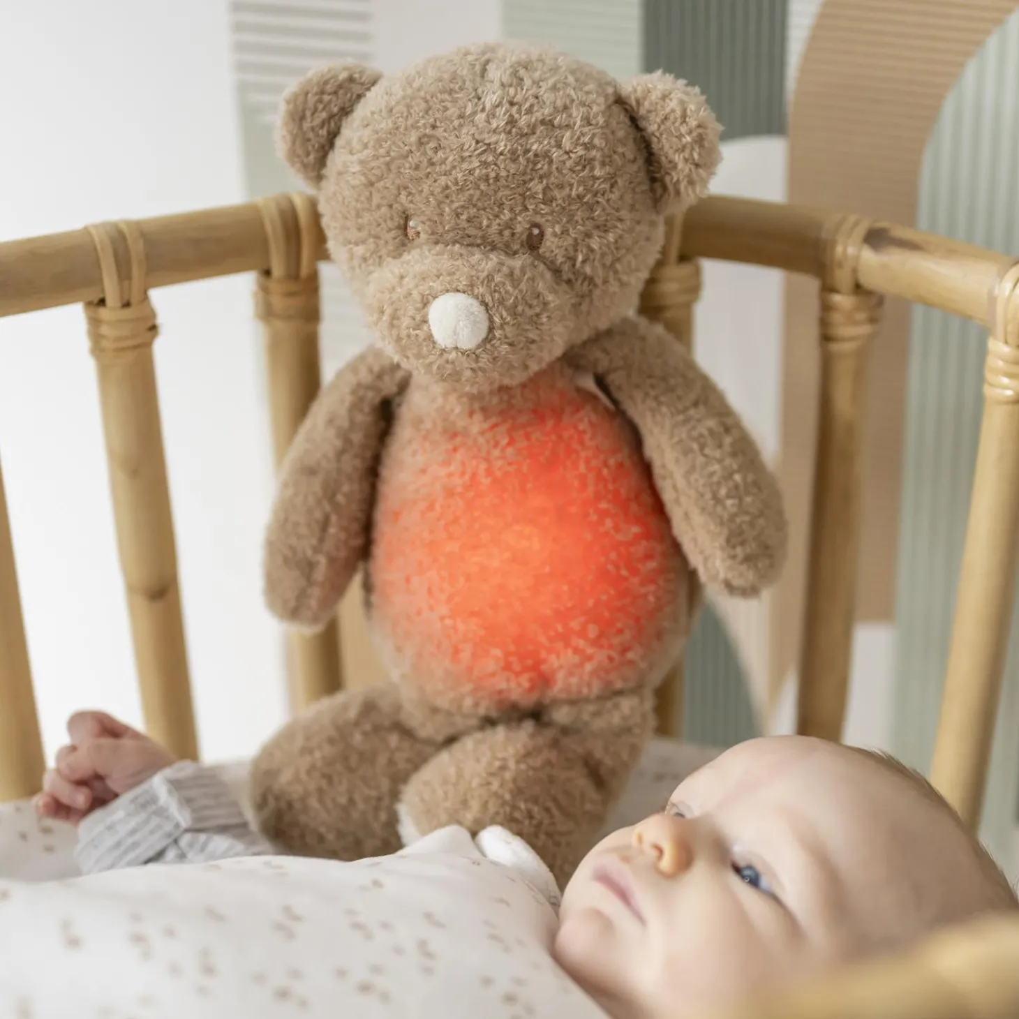 Nattou Veilleuse peluche teddy Sleepy Ours Caramel