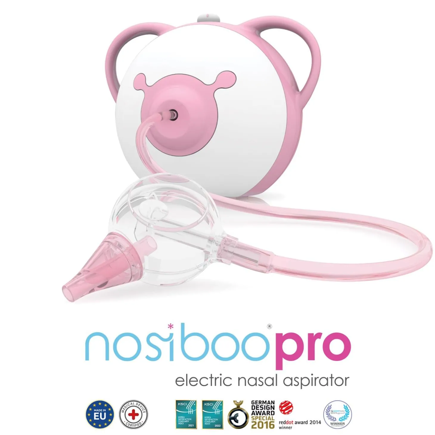 Nosiboo Mouche-bébé électrique Nosiboo Pro Rose
