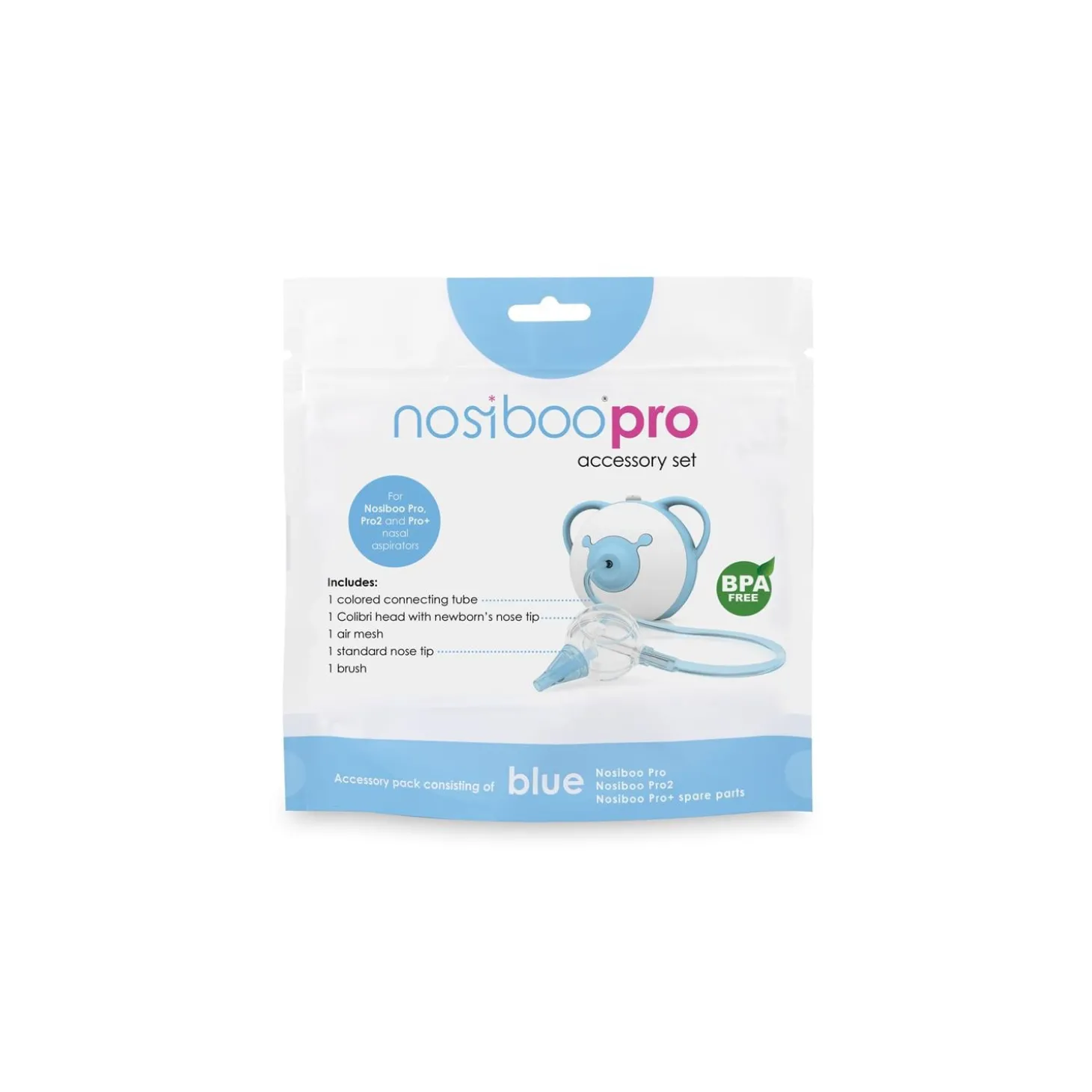 Nosiboo Set ensemble d'accessoires Nosiboo Pro Bleu