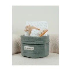 Noukie's Beauty case en tricot bio M&M25 Kaki
