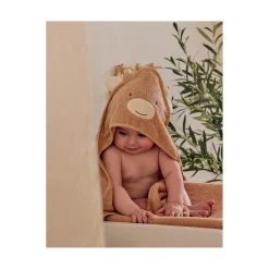Noukie's                    Cape de bain Fluffy F&O    Beige            75x75 cm