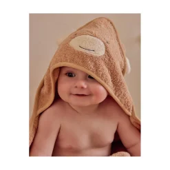 Noukie's                    Cape de bain Fluffy F&O    Beige            75x75 cm