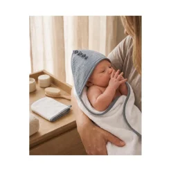 Noukie's                    Cape de bain Lino R&L    Bleu