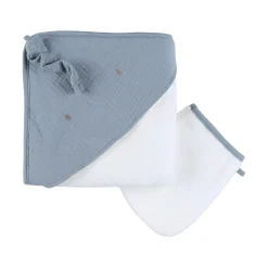 Noukie's Cape de bain Lino R&L Bleu