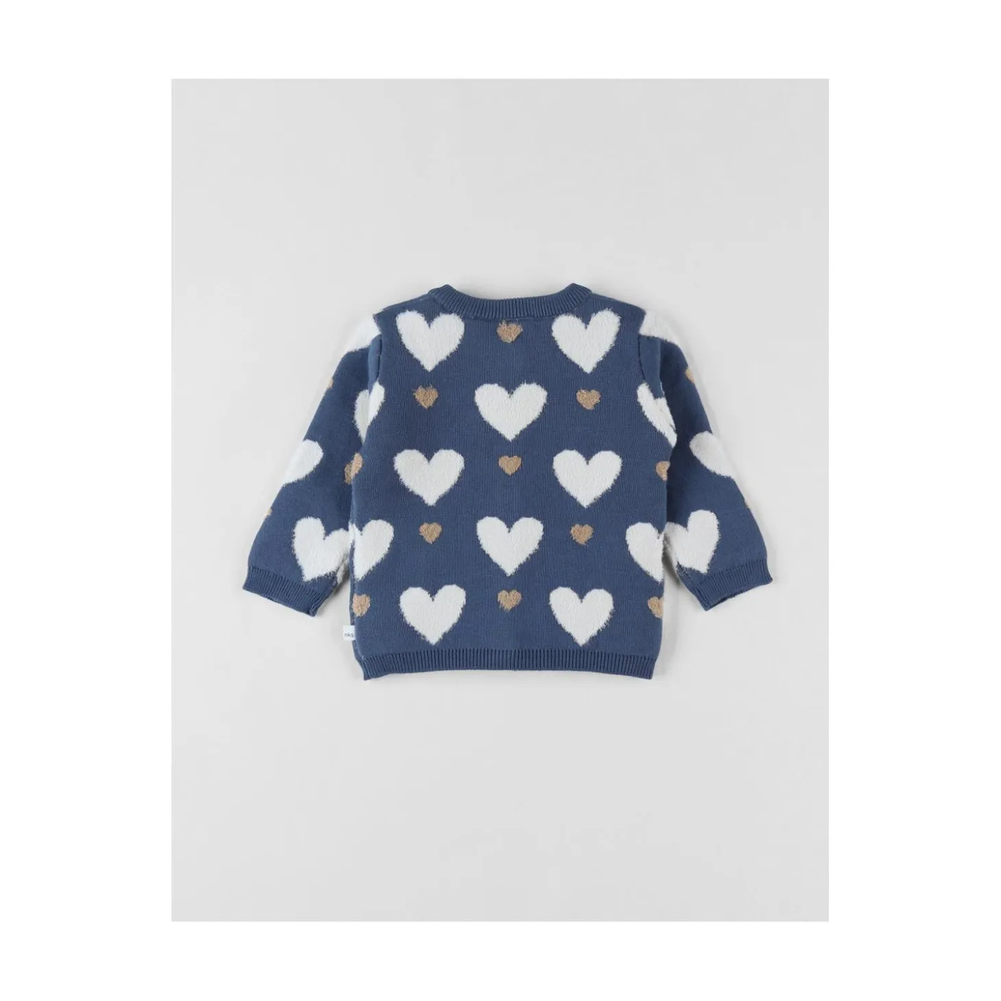 Noukie's Cardigan flowers coeurs Bleu 3 mois