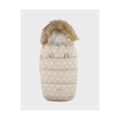 Noukie's Chancelière étanche motif éléphant M&M25 Beige 50x80 cm