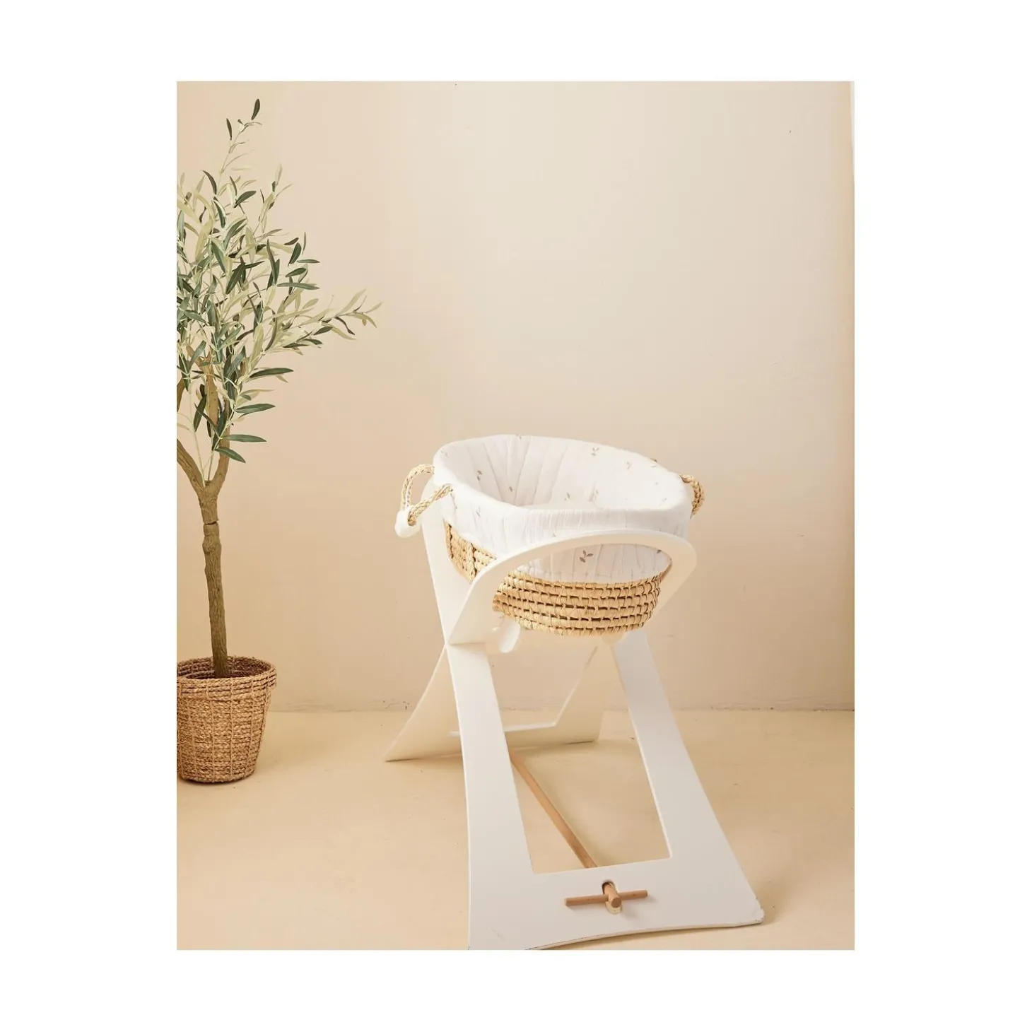 Noukie's Couffin mousseline brodée F&O Ecru
