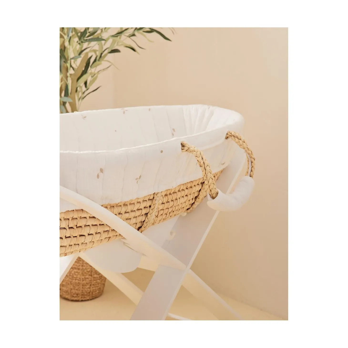 Noukie's Couffin mousseline brodée F&O Ecru