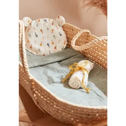 Noukie's                    Coussin de tête avec avec 2 housses bio Mix & Match    Rose