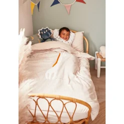 Noukie's                    Coussin Tricot Bio Tiga & Stegi    Vert            36x36 cm