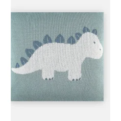 Noukie's                    Coussin Tricot Bio Tiga & Stegi    Vert            36x36 cm