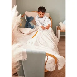 Noukie's                    Coussin Tricot Bio Tiga & Stegi    Vert            36x36 cm