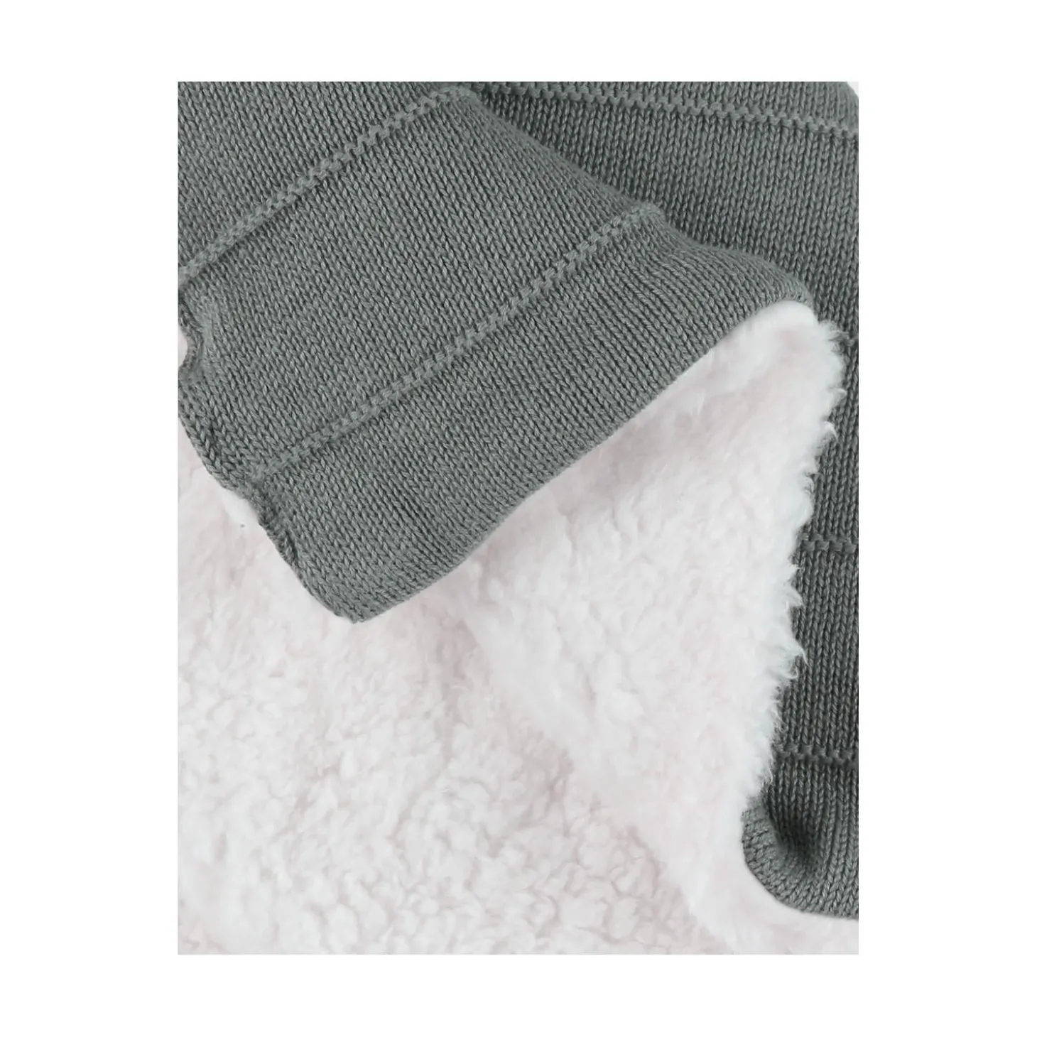 Noukie's Couverture en coton bio M&M25 Kaki 75x100 cm