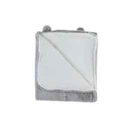 Noukie's Couverture long poil Mix and Match Gris 75x100 cm