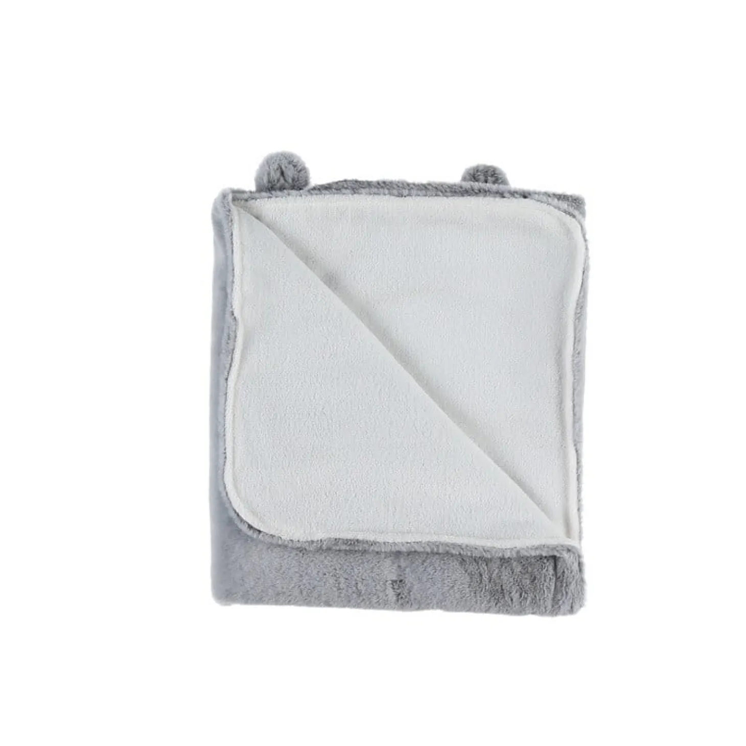 Noukie's Couverture long poil Mix and Match Gris 75x100 cm