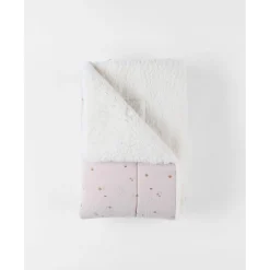 Noukie's                    Couverture mousseline & sherpa B&M    Beige